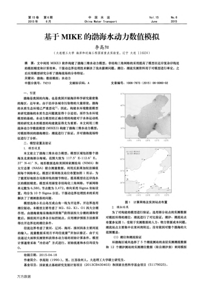 基于MIKE的渤海水動力數(shù)值模擬