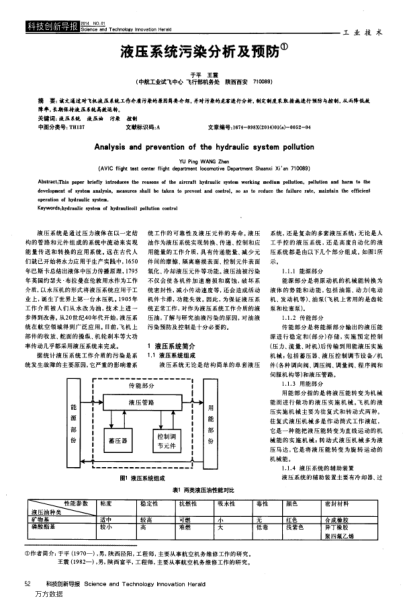 液壓系統(tǒng)污染分析及預(yù)防