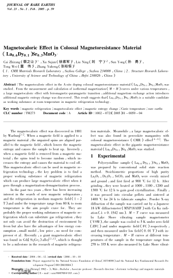 Magnetocaloric Effect in Colossal Magnetoresistance Material (La0.6Dy0.1)Sr0.3MnO3