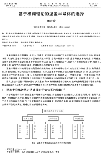 基于模糊理論的溫差半導體的選擇