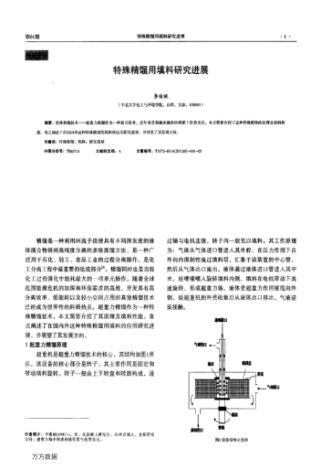 特殊精餾用填料研究進展