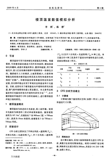 樓頂溫室數(shù)值模擬分析
