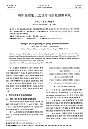 紡織品智能工藝設(shè)計(jì)與質(zhì)量預(yù)測(cè)系統(tǒng)