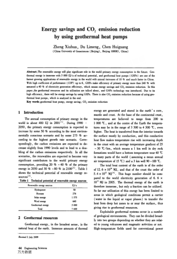 Energy savings and CO2 emission reduction by using geothermal heat pumps