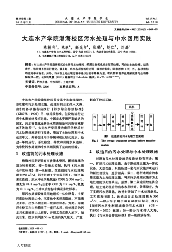 大連水產(chǎn)學(xué)院渤海校區(qū)污水處理與中水回用實(shí)踐