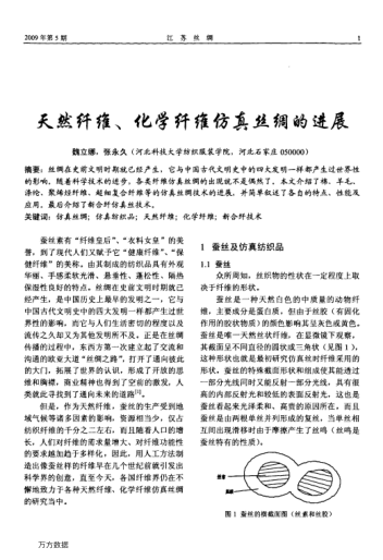 天然纖維、化學纖維仿真絲綢的進展