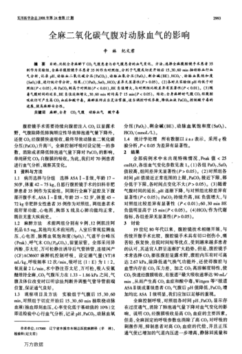 全麻二氧化碳?xì)飧箤?duì)動(dòng)脈血?dú)獾挠绊? uk-cover>
							<i class=