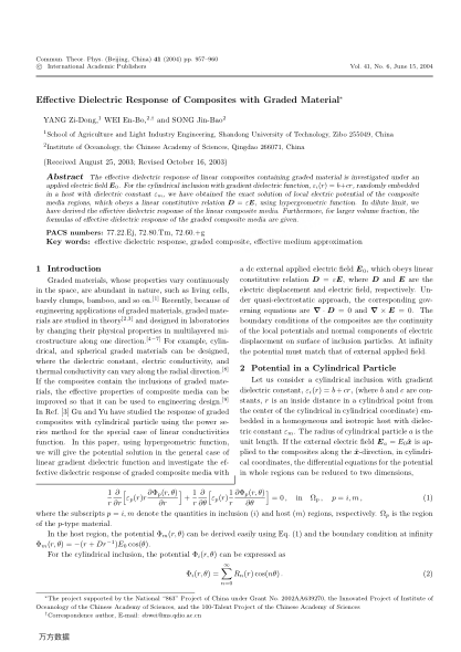 Effective Dielectric Response of Composites with Graded Material