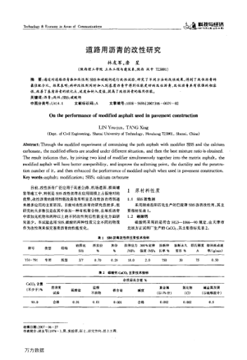 道路用瀝青的改性研究
