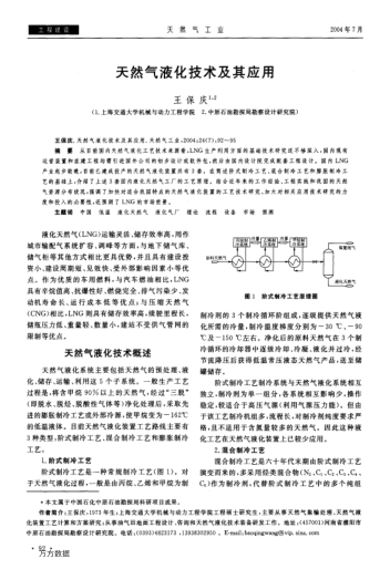 天然氣液化技術(shù)及其應(yīng)用