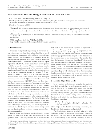 An Emphasis of Electron Energy Calculation in Quantum Wells
