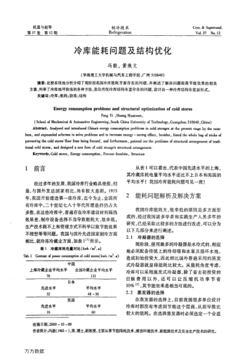 冷庫能耗問題及結(jié)構(gòu)優(yōu)化