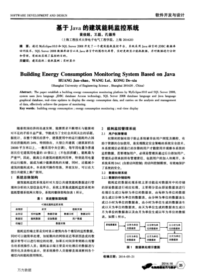 基于Java的建筑能耗監(jiān)控系統(tǒng)
