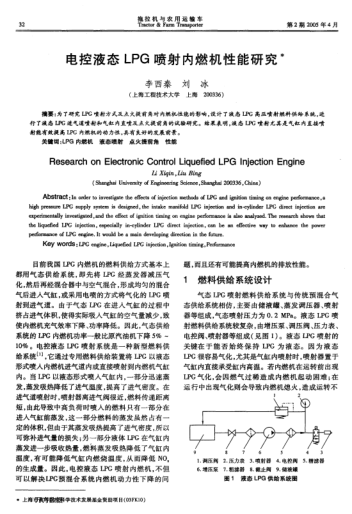 電控液態(tài)LPG噴射內(nèi)燃機(jī)性能研究