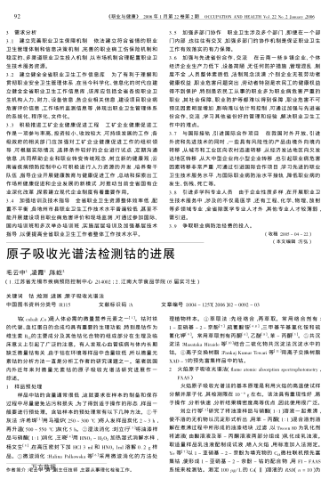 原子吸收光譜法檢測鈷的進(jìn)展