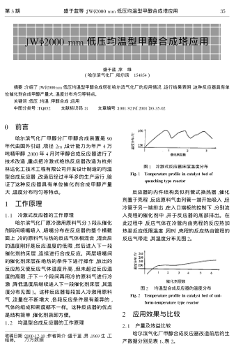 JW2000 mm低壓均溫型甲醇合成塔應用