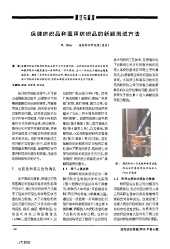 保健紡織品和醫(yī)用紡織品的新穎測(cè)試方法