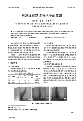 炭纖維在環(huán)境技術(shù)中的應(yīng)用