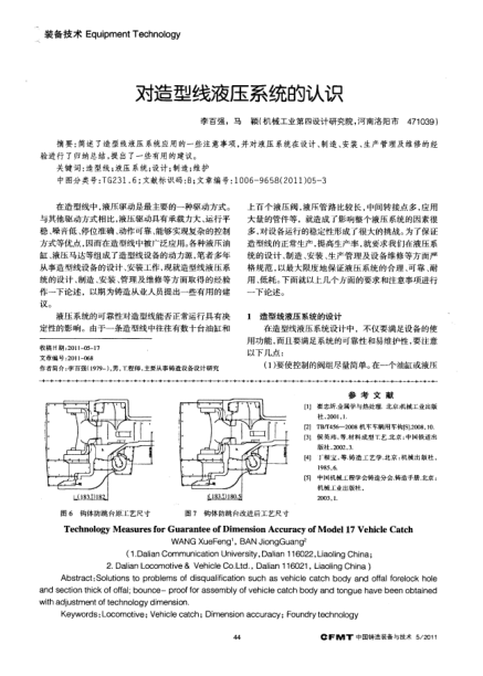 對造型線液壓系統(tǒng)的認識