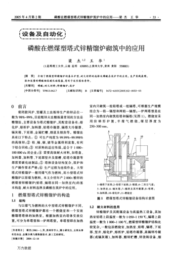 磷酸在燃煤型塔式鋅精餾爐砌筑中的應用