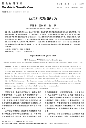 石英纖維析晶行為