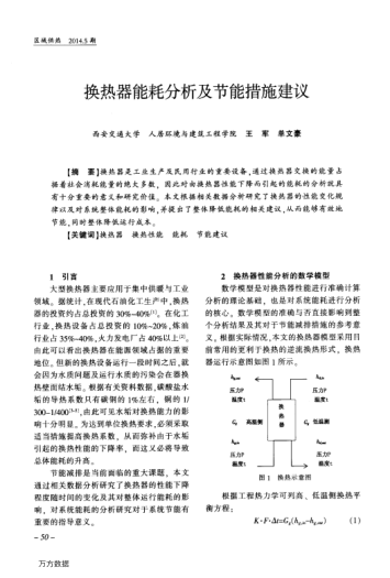 換熱器能耗分析及節(jié)能措施建議