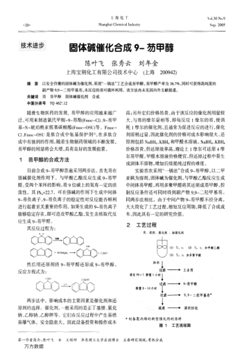 固體堿催化合成9-芴甲醇