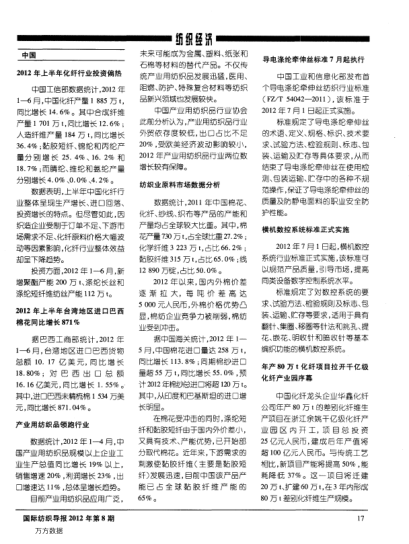 產(chǎn)業(yè)用紡織品領(lǐng)跑行業(yè)