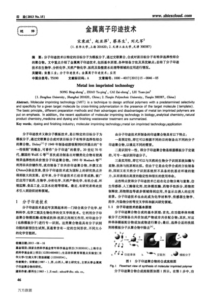 金屬離子印跡技術(shù)