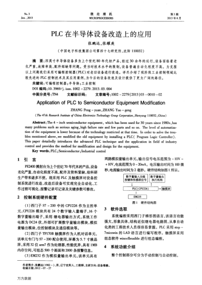 PLC在半導(dǎo)體設(shè)備改造上的應(yīng)用