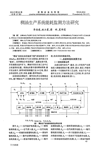 稠油生產(chǎn)系統(tǒng)能耗監(jiān)測(cè)方法研究