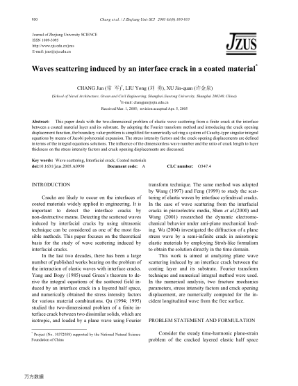 Waves scattering induced by an interface crack in a coated material