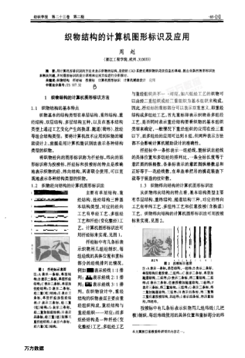 織物結(jié)構(gòu)的計(jì)算機(jī)圖形標(biāo)識及應(yīng)用