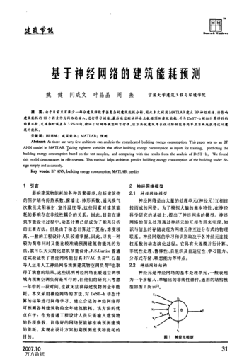 基于神經(jīng)網(wǎng)絡(luò)的建筑能耗預(yù)測