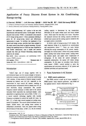 Application of Fuzzy Discrete Event System in Air Conditioning Energy-saving