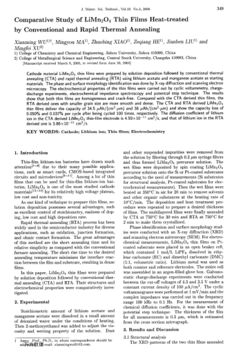 Comparative Study of LiMn2O4 Thin Films Heat-treated by Conventional and Rapid Thermal Annealing