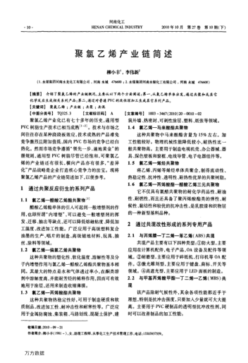 聚氯乙烯產(chǎn)業(yè)鏈簡述