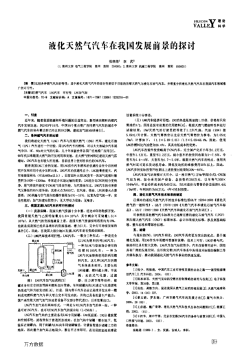 液化天然氣汽車在我國發(fā)展前景的探討