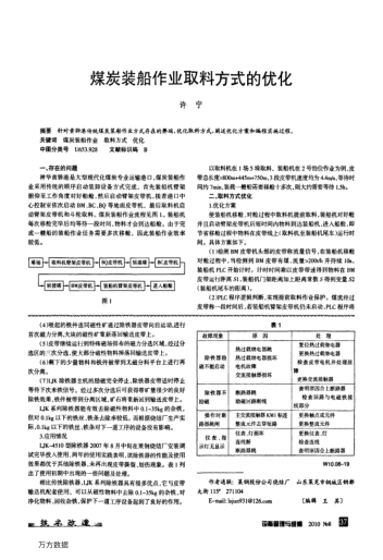 煤炭裝船作業(yè)取料方式的優(yōu)化