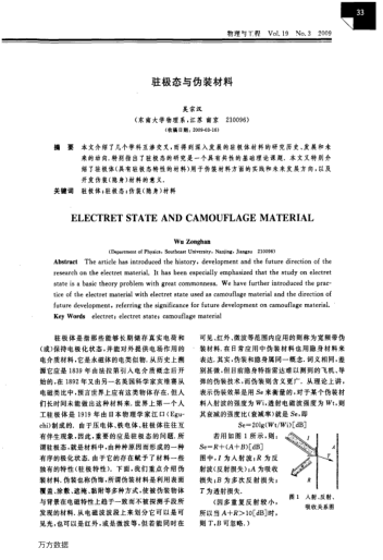 駐極態(tài)與偽裝材料
