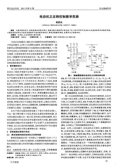 電動(dòng)機(jī)正反轉(zhuǎn)控制教學(xué)思路