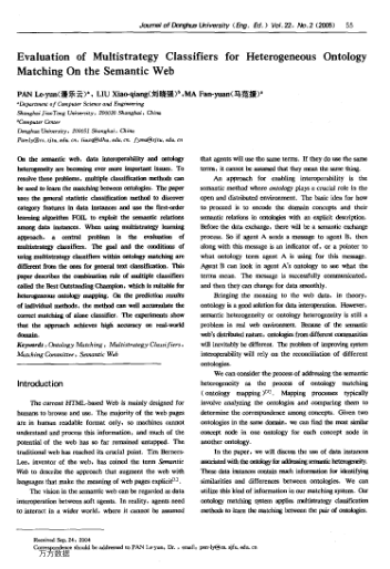 Evaluation of Multistrategy Classifiers for Heterogeneous Ontology Matching On the Semantic Web