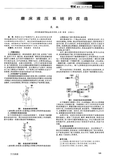 磨床液壓系統(tǒng)的改造