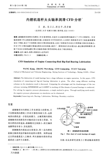 內(nèi)燃機(jī)連桿大頭軸承潤(rùn)滑CFD分析