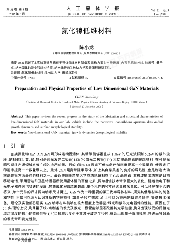 氮化鎵低維材料