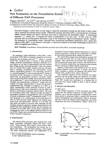 New Evaluation on the Preoxidation Extent of Different PAN Precursors