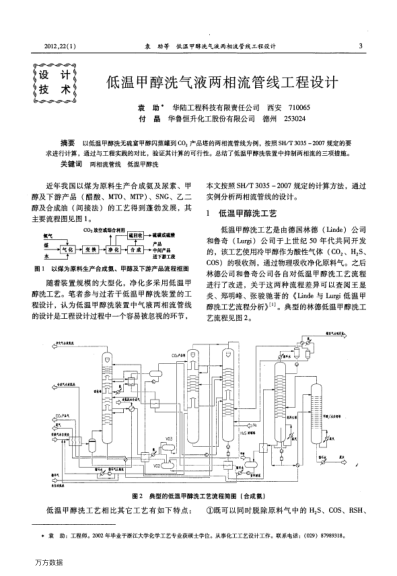 低溫甲醇洗氣液兩相流管線工程設(shè)計