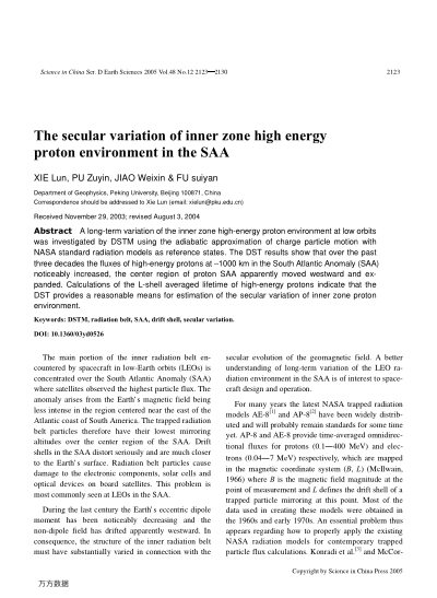 The secular variation of inner zone high energy proton environment in the SAA