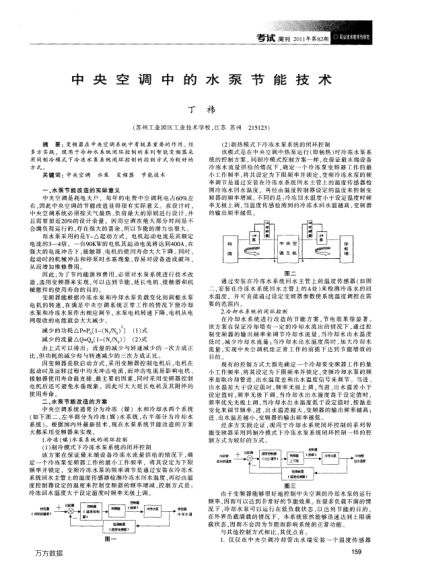 中央空調(diào)中的水泵節(jié)能技術
