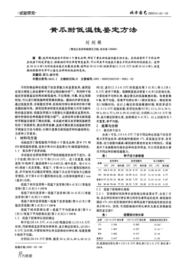 黃瓜耐低溫性鑒定方法